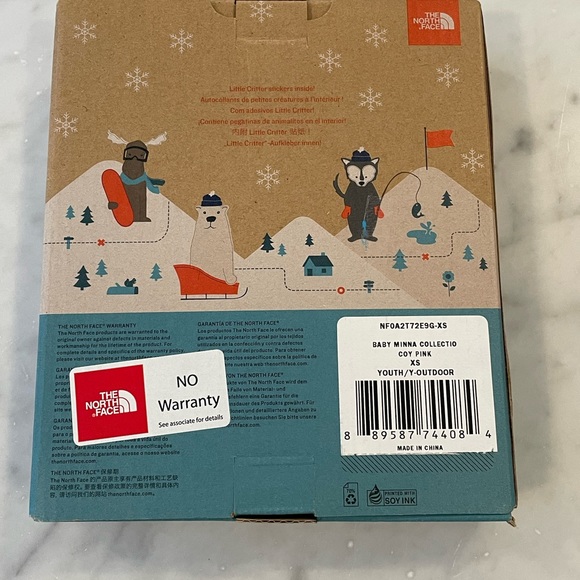 NWT The North Face Baby Minna Collection - Cable Knit Beanie & Mitts - Picture 3 of 4